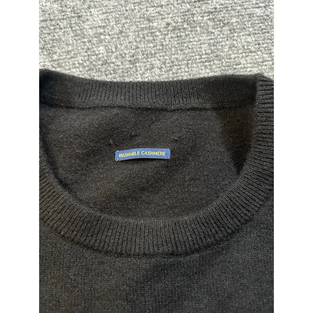Polo Ralph Lauren Men's XXL ? Black Washable Cashmere Pullover Sweater L/S